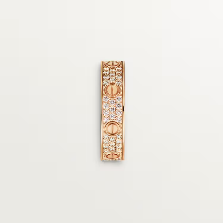 LOVE WEDDING BAND, DIAMOND-PAVED